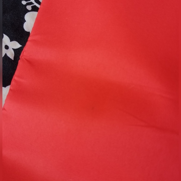 Lancome Makeup Orange and Pink Lined Large Canvas Tote Bag - Picture 5 of 12